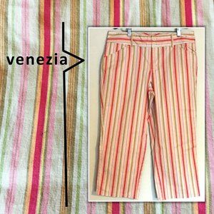 VENEZIA Stretch Cotton Cropped Pants